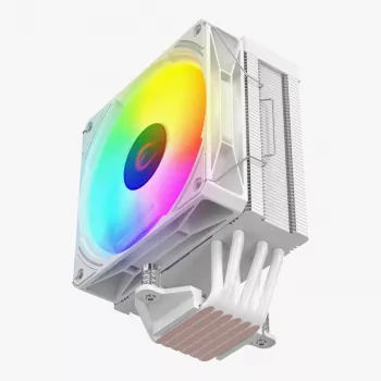 Rampage Octagon C70 Dissipatore CPU con LCD, ventola ARGB 120 mm, AM5/LGA1700, bianco