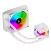 Rampage INFINITE V120 Dissipatore CPU a liquido all-in-one 120mm ARGB, indicatore di temperatura, bianco