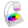 Rampage INFINITE V120 Dissipatore CPU a liquido all-in-one 120mm ARGB, indicatore di temperatura, bianco