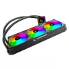 Rampage INFINITE V360 AIO Dissipatore CPU a liquido 360mm ARGB, display digitale temperatura, nero