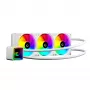 Rampage INFINITE V360 Dissipatore CPU a liquido all-in-one 360mm ARGB, indicatore di temperatura, bianco