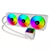 Rampage INFINITE V360 Dissipatore CPU a liquido all-in-one 360mm ARGB, indicatore di temperatura, bianco