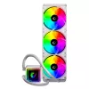 Rampage INFINITE V360 Dissipatore CPU a liquido all-in-one 360mm ARGB, indicatore di temperatura, bianco