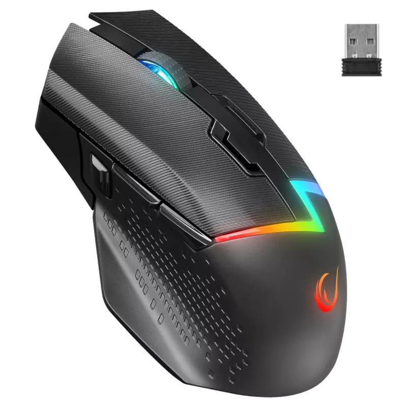 Rampage Drop M3 V2 Mouse da gaming wireless 24000 DPI 1000 Hz nero