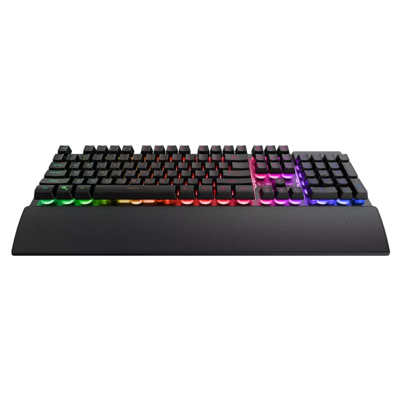 Rampage Fortuna Set tastiera, mouse e tappetino da gaming, 12800 DPI, nero