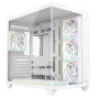 RAMPAGE SEALITE-WHITE Case PC Mid-Tower con vetro temperato, 7 ventole ARGB PWM, bianco