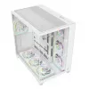 RAMPAGE SEALITE-WHITE Case PC Mid-Tower con vetro temperato, 7 ventole ARGB PWM, bianco