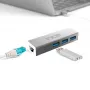INCA IUSB-03TX Adattatore USB 3.0 a Gigabit Ethernet con adattatore USB-C, 1000Mbit/s, nero