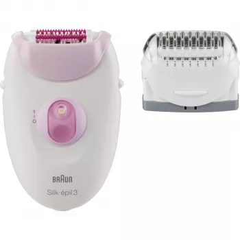 Epilatore Braun Silk-epil 3 SE3-031 bianco/rosa