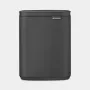 Pattumiera Brabantia Bo 7 litri Mineral Infinite Grey