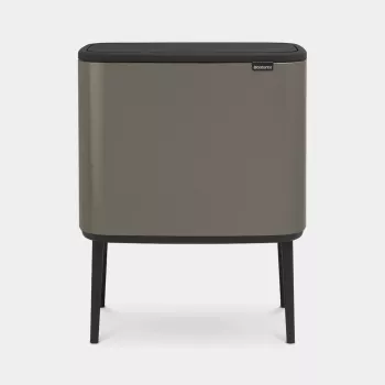 Pattumiera Brabantia Bo Touch Bin 34 L rettangolare platino in plastica