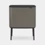 Pattumiera Brabantia Bo Touch Bin 34 L rettangolare platino in plastica