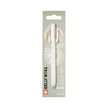 Sakura Gelly Roll Retractable Classic penna gel trasparente 0,45 mm inchiostro bianco