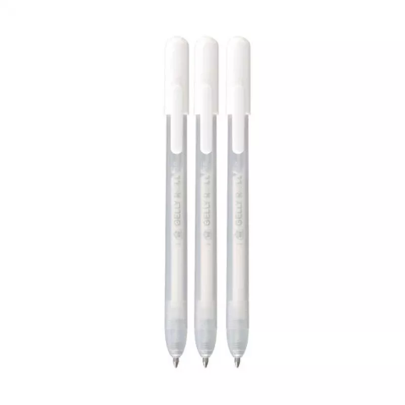 Sakura Gelly Roll Retractable Classic penna gel trasparente 0,45 mm inchiostro bianco