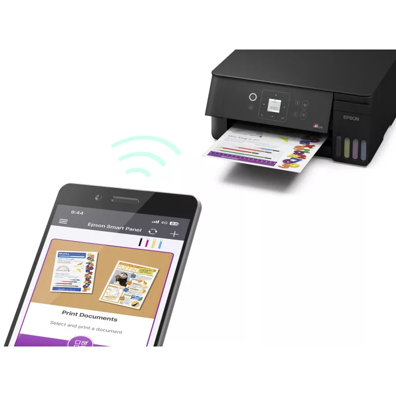 Epson EcoTank L3361 Stampante inkjet multifunzione - Colore - A4 - 33 ppm (bozza) - Wi-Fi - USB - Nero