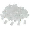 Gembird LC-8P8C-002/50 Connettore modulare RJ-45, trasparente, dorato, confezione da 50