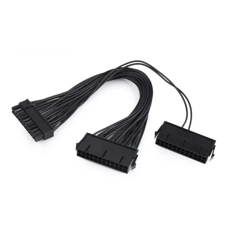 GEMBIRD CC-PSU24-01 Cavo di prolunga ATX 24 pin, maschio-femmina, 30 cm, nero