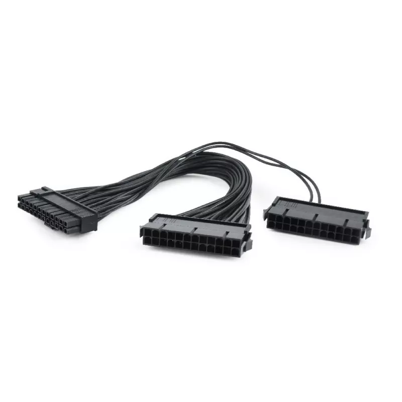 GEMBIRD CC-PSU24-01 Cavo di prolunga ATX 24 pin, maschio-femmina, 30 cm, nero