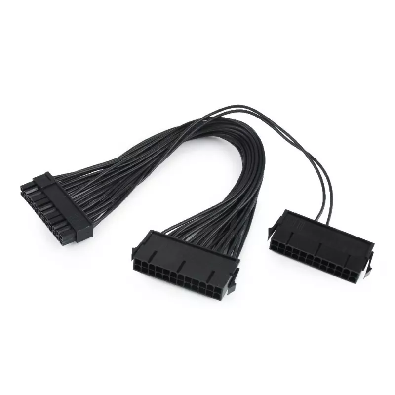 GEMBIRD CC-PSU24-01 Cavo di prolunga ATX 24 pin, maschio-femmina, 30 cm, nero