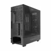 GEMBIRD CCC-FC-WOOD case per computer Mid Tower, nero con accento in legno, pannello laterale in vetro temperato