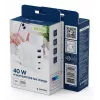 GEMBIRD TA-UC-2A2C-PD40-01-W GaN USB PD Caricabatterie a 4 porte, 40 W, bianco