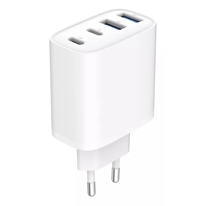 GEMBIRD TA-UC-2A2C-PD40-01-W GaN USB PD Caricabatterie a 4 porte, 40 W, bianco