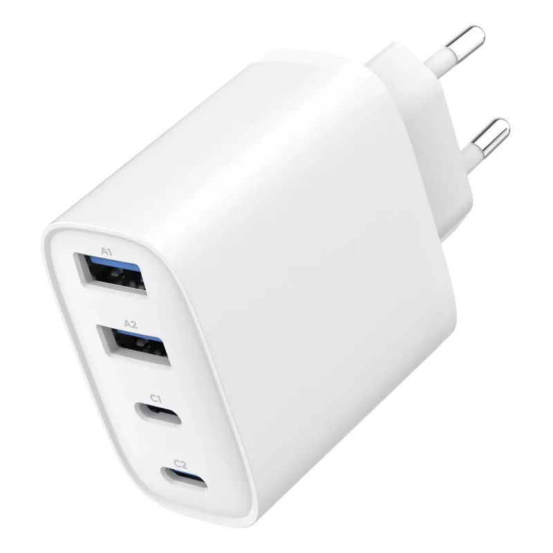GEMBIRD TA-UC-2A2C-PD40-01-W GaN USB PD Caricabatterie a 4 porte, 40 W, bianco