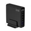 Gembird TA-UC-2A4C-PD240-01-BK caricabatterie USB 6 porte 240W GaN nero