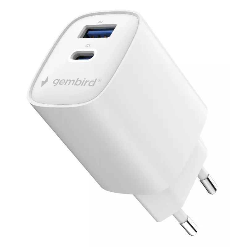 Gembird TA-UC-1A1C-PD45-01-W alimentatore USB-C PD 45W bianco