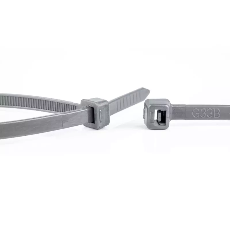 Fascette fermacavi in nylon WKK grigie 370x4,8 mm 100 pezzi