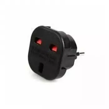 HQ Power adattatore da spina UK (Regno Unito) 3 poli a presa europea - adattatore da UK a EU (OEM)