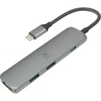 Xtorm XWH03 hub USB-C - USB 3.2 Gen 1, 4K HDMI, 60W PD, alluminio, nero