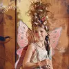 Souza! Set costume farfalla fata vestito e ali Louanne 3-4 anni
