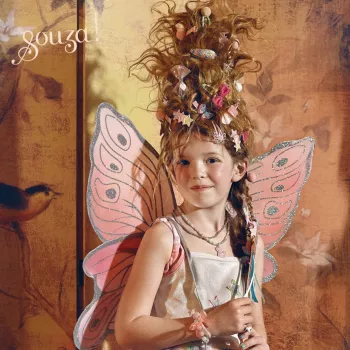 Souza! Set costume farfalla fata vestito e ali Louanne 3-4 anni