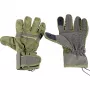 STEALTH GEAR guanti taglia M - nero, con dita intere e punte ribaltabili, compatibili touchscreen, antivento e idrorepellenti