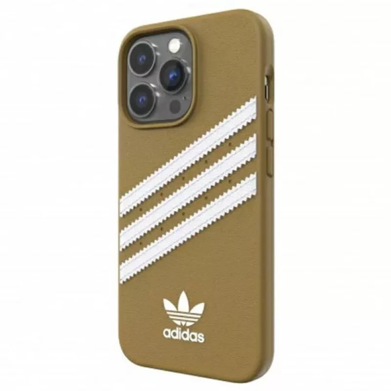 Adidas OR Moulded PU iPhone 13 Pro Case Beige-Oro 47806