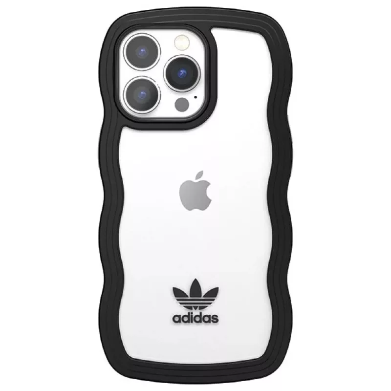 Adidas OR Wavy Case per iPhone 13 Pro / iPhone 13 6,1 inch Nero Trasparente