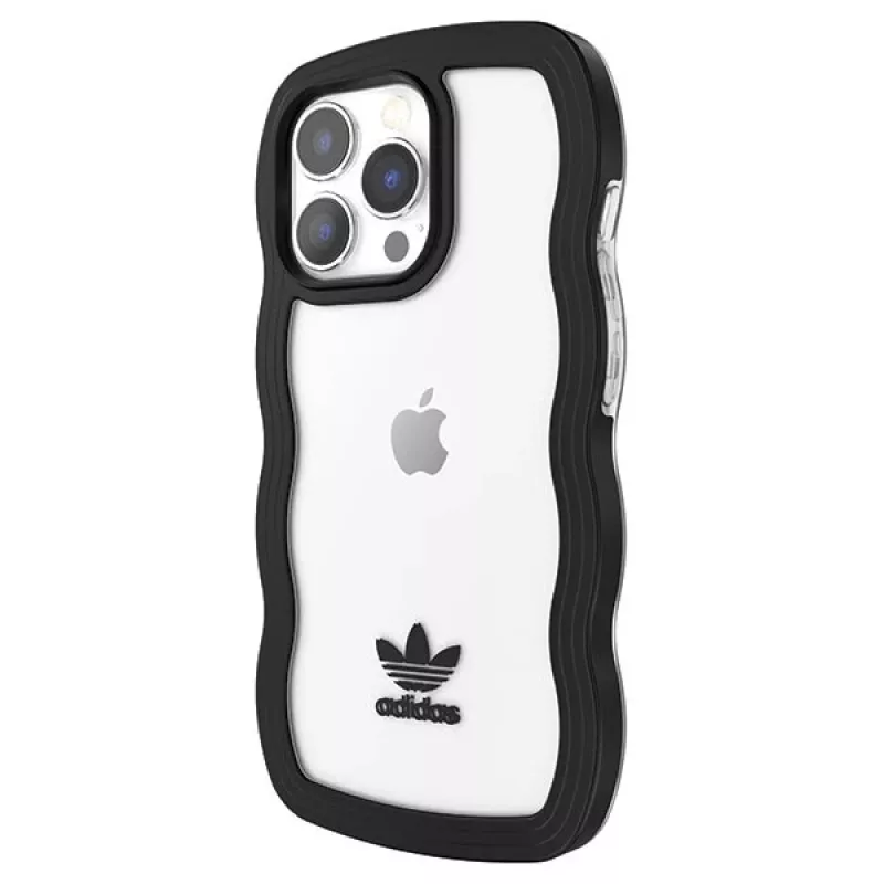 Adidas OR Wavy Case per iPhone 13 Pro / iPhone 13 6,1 inch Nero Trasparente