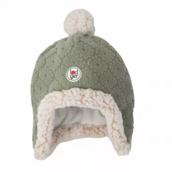 Lodger cappello invernale in pile doppio strato Elm verde salvia 1-2 anni