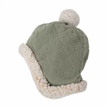 Lodger cappello invernale in pile doppio strato Elm verde salvia 1-2 anni
