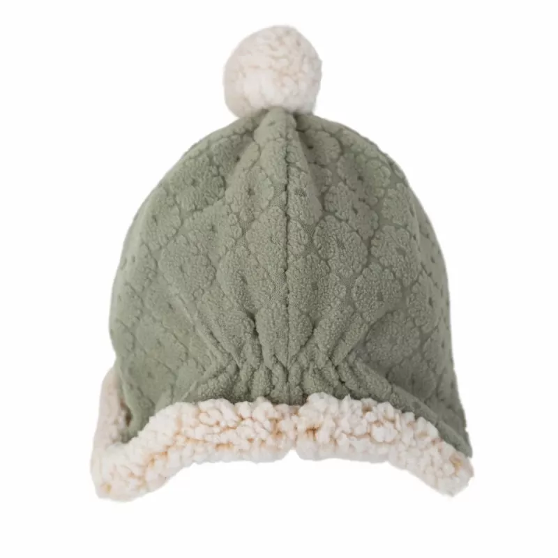 Lodger cappello invernale in pile doppio strato Elm verde salvia 1-2 anni