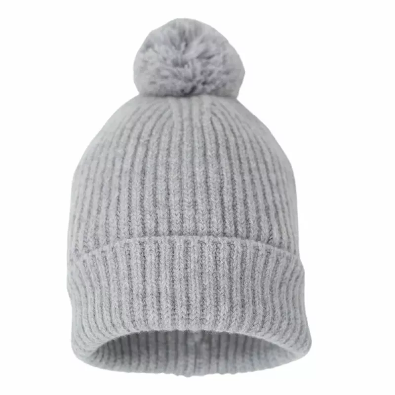 Lodger cappello neonato 100% lana merino Drizzle grigio 3-6 mesi