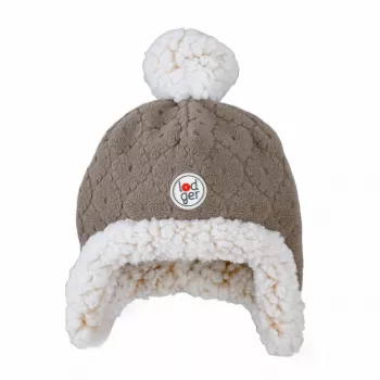 Lodger cappello in pile invernale double-layer marrone Buffalo 1-2 anni