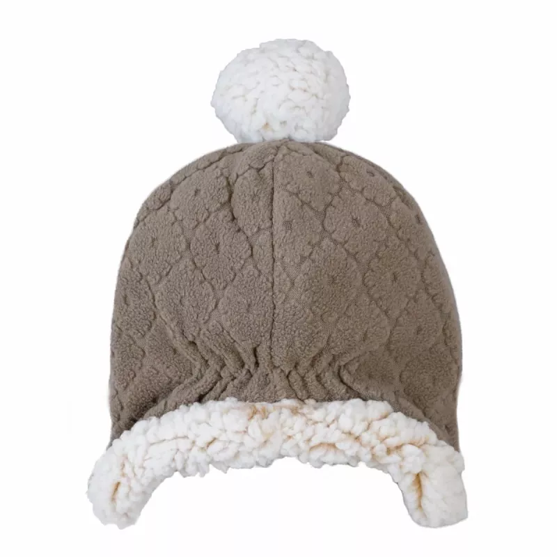 Lodger cappello in pile invernale double-layer marrone Buffalo 1-2 anni