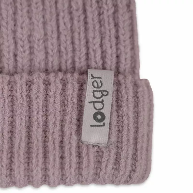 Lodger cappello neonato in lana merino 100% rosso rosa 6-12 mesi