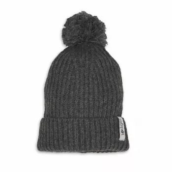 Lodger cappello neonato in lana merino 100% Graphite Pigeon 3-6 mesi