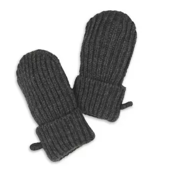 Lodger guanti neonato in lana merino 100% Graphite Pigeon 0-12 mesi