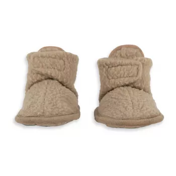 Lodger scarpine neonato in pile Teddy beige 3-6 mesi