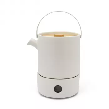 Bredemeijer Umea set da tè 1,2L bianco con scaldino 142010