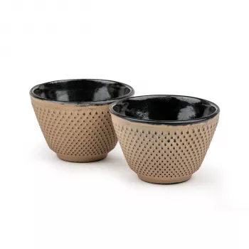 Bredemeijer Xilin Set di 2 tazze da tè in ghisa, camel, 100 ml